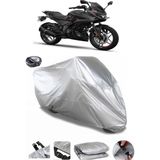 Coverplus Bajaj Pulsar F 250 Gri Arka Çanta Uyumlu Su Geçirmez Motosiklet Brandası