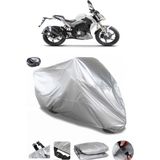 Coverplus Benelli 125-S Gri Arka Çanta Uyumlu Su Geçirmez Motosiklet Brandası