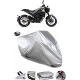 Coverplus Benelli Leoncino 250 Gri Arka Çanta Uyumlu Su Geçirmez Motosiklet Brandası