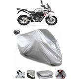 Coverplus Benelli TRK 251 Gri Arka Çanta Uyumlu Su Geçirmez Motosiklet Brandası