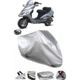 Coverplus Bisan Pasific 125 Gri Arka Çanta Uyumlu Su Geçirmez Motosiklet Brandası
