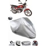 Coverplus Bisan Toprak WRC 125 Gri Arka Çanta Uyumlu Su Geçirmez Motosiklet Brandası