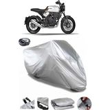 Coverplus Brixton Crossfire 500 Gri Arka Çanta Uyumlu Su Geçirmez Motosiklet Brandası