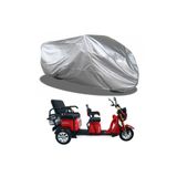 Coverplus Çift Koltuklu 3 Kişilikli 3 Tekerlekli Elektrik Motosiklet Brandası Lüx Kalite Branda