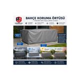 CoverPlus Dış Mekan Bahçe Mobilyası Brandası Su Geçirmez (300x160x80cm Gri Renk)