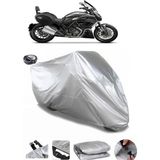Coverplus Ducati Diavel Strada Gri Arka Çanta Uyumlu Su Geçirmez Motosiklet Brandası