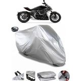 Coverplus Ducati Diavel V4 Gri Arka Çanta Uyumlu Su Geçirmez Motosiklet Brandası