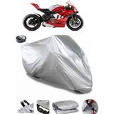 Coverplus Ducati Panigale V4 R Gri Arka Çanta Uyumlu Su Geçirmez Motosiklet Brandası