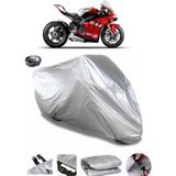 Coverplus Ducati Panigale V4 S Gri Arka Çanta Uyumlu Su Geçirmez Motosiklet Brandası