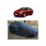 CoverPlus Fiat EGEA Sedan Uyumlu Oto Araba Brandası KALIN Oto Dolu Brandası-Siyah