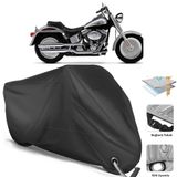 Coverplus Harley-Davidson Fat Boy FLSTFI Siyah Motosiklet Branda