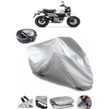 Coverplus Honda Monkey 125 Gri Arka Çanta Uyumlu Su Geçirmez Motosiklet Brandası
