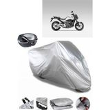 Coverplus Honda NC 700 S Gri Arka Çanta Uyumlu Su Geçirmez Motosiklet Brandası