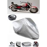 Coverplus Honda Valkyrie F6C Gri Arka Çanta Uyumlu Su Geçirmez Motosiklet Brandası