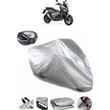 Coverplus Honda X-ADV Gri Arka Çanta Uyumlu Su Geçirmez Motosiklet Brandası