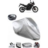 Coverplus Honda XL 750 Transalp Gri Arka Çanta Uyumlu Su Geçirmez Motosiklet Brandası