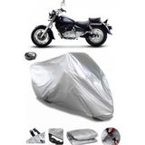 Coverplus Hyosung GV 250 Gri Arka Çanta Uyumlu Su Geçirmez Motosiklet Brandası