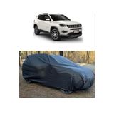 CoverPlus Jeep Compass Uyumlu Oto Araba Brandası KALIN Oto Dolu Brandası-Siyah