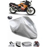 Coverplus Kanuni Racer 200 Gri Arka Çanta Uyumlu Su Geçirmez Motosiklet Brandası