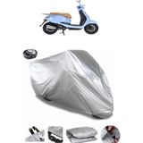 Coverplus Kanuni Visal 125 Gri Arka Çanta Uyumlu Su Geçirmez Motosiklet Brandası