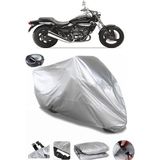 Coverplus Kawasaki EL 250 Gri Arka Çanta Uyumlu Su Geçirmez Motosiklet Brandası