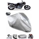 Coverplus Kawasaki ER-5 Gri Arka Çanta Uyumlu Su Geçirmez Motosiklet Brandası