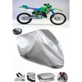 Coverplus Kawasaki KDX 200 Gri Arka Çanta Uyumlu Su Geçirmez Motosiklet Brandası