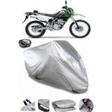 Coverplus Kawasaki KLX 250 Gri Arka Çanta Uyumlu Su Geçirmez Motosiklet Brandası