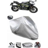 Coverplus Kawasaki Ninja 250SL Gri Arka Çanta Uyumlu Su Geçirmez Motosiklet Brandası