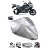 Coverplus Kawasaki Versys 1000 S Gri Arka Çanta Uyumlu Su Geçirmez Motosiklet Brandası