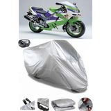Coverplus Kawasaki ZX-9 R Gri Arka Çanta Uyumlu Su Geçirmez Motosiklet Brandası