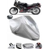 Coverplus Kawasaki ZZR 250 Gri Arka Çanta Uyumlu Su Geçirmez Motosiklet Brandası