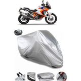 Coverplus KTM 1290 Super Adventure R Gri Arka Çanta Uyumlu Su Geçirmez Motosiklet Brandası