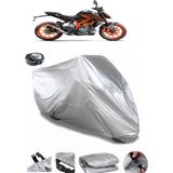 Coverplus KTM 200 Duke ABS Gri Arka Çanta Uyumlu Su Geçirmez Motosiklet Brandası