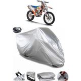 Coverplus KTM 350 EXC-F Gri Arka Çanta Uyumlu Su Geçirmez Motosiklet Brandası