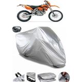 Coverplus KTM 525 EXC Gri Arka Çanta Uyumlu Su Geçirmez Motosiklet Brandası