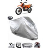 Coverplus KTM 690 Enduro R Gri Arka Çanta Uyumlu Su Geçirmez Motosiklet Brandası