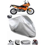 Coverplus KTM 950 Adventure Gri Arka Çanta Uyumlu Su Geçirmez Motosiklet Brandası