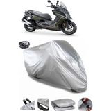 Coverplus Kymco DT X360 Gri Arka Çanta Uyumlu Su Geçirmez Motosiklet Brandası