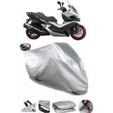 Coverplus Kymco Xciting 400I Gri Arka Çanta Uyumlu Su Geçirmez Motosiklet Brandası