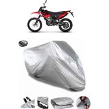 Coverplus Malaguti XTM 125 Gri Arka Çanta Uyumlu Su Geçirmez Motosiklet Brandası