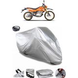 Coverplus Motoran Cross XV-250 Gri Arka Çanta Uyumlu Su Geçirmez Motosiklet Brandası