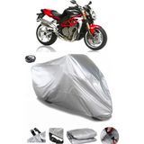 Coverplus MV Agusta Brutale S Gri Arka Çanta Uyumlu Su Geçirmez Motosiklet Brandası