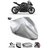 Coverplus MV Agusta F3 800 Gri Arka Çanta Uyumlu Su Geçirmez Motosiklet Brandası