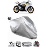 Coverplus MV Agusta Superveloce 800 Gri Arka Çanta Uyumlu Su Geçirmez Motosiklet Brandası