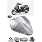 Coverplus Peugeot Geopolis 300 Gri Arka Çanta Uyumlu Su Geçirmez Motosiklet Brandası