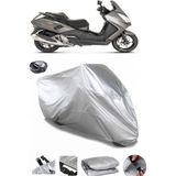 Coverplus Peugeot Satelis 250 Gri Arka Çanta Uyumlu Su Geçirmez Motosiklet Brandası