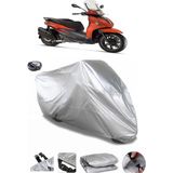Coverplus Piaggio Beverly 400 Gri Arka Çanta Uyumlu Su Geçirmez Motosiklet Brandası