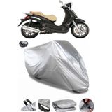 Coverplus Piaggio Beverly 500 Gri Arka Çanta Uyumlu Su Geçirmez Motosiklet Brandası