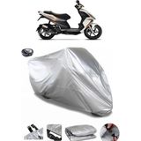 Coverplus Piaggio NRG Power 50 Gri Arka Çanta Uyumlu Su Geçirmez Motosiklet Brandası